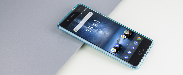 Olixar FlexiShield Nokia 8 Gel Case - Blue